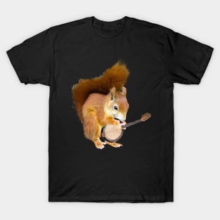 Squirrel Playing Banjo T-Shirt